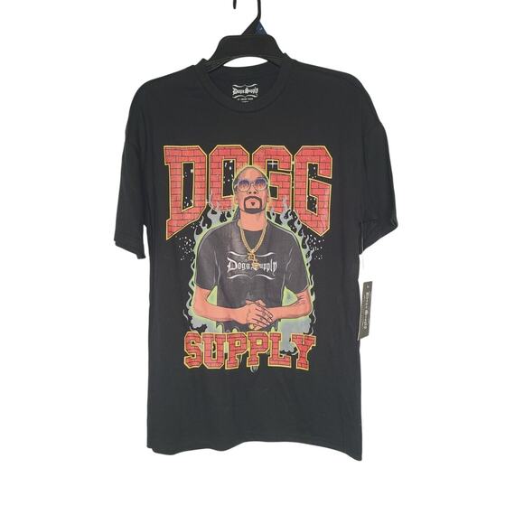 Dogg Supply Snoop Dogg T shirt Unisex Size XS Black Oversized NWT Rap Tee - Picture 1 of 7